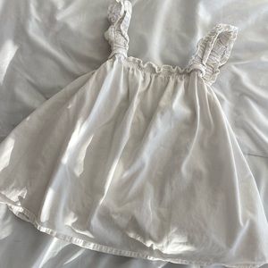 White Babydoll Top